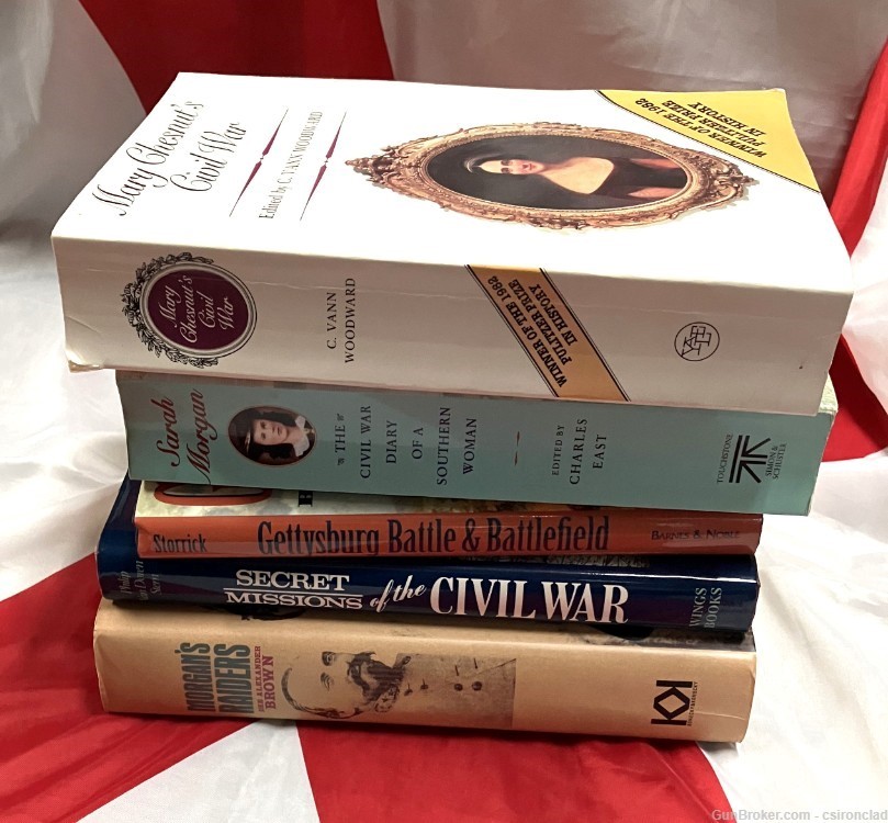 Civil War Books, a stack of-img-0