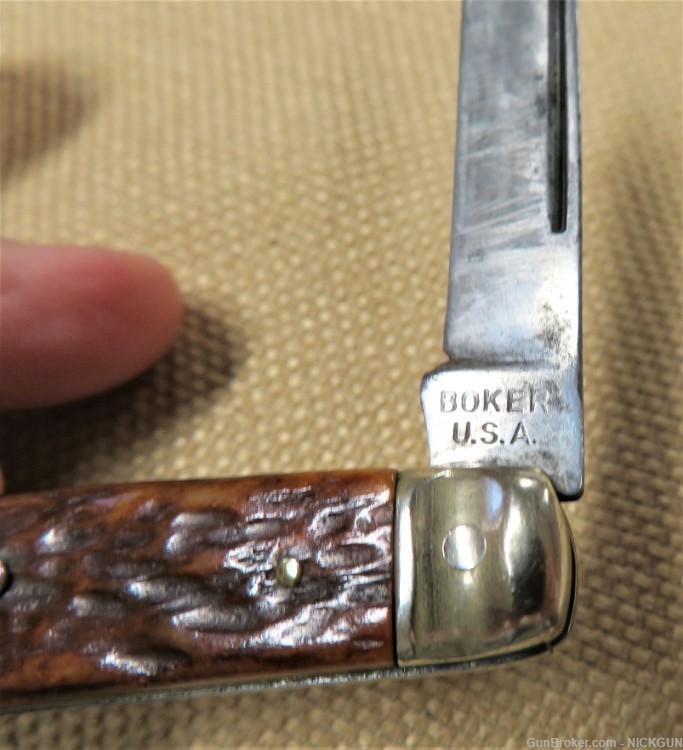 Rare Boker U.S.A. 65198 Half Congress knife.-img-5