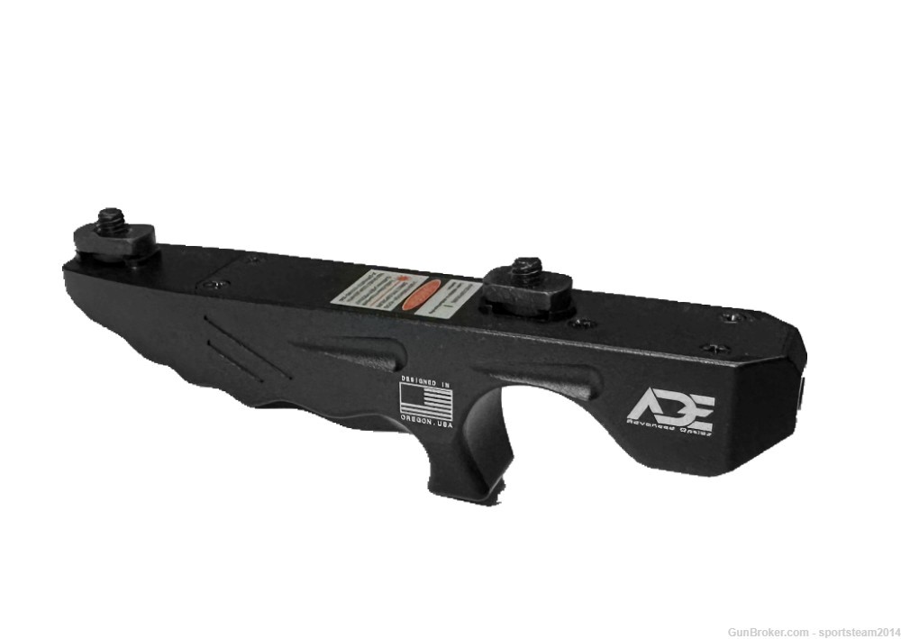 Tactical Advantage: ADE Metal Mlok Handstop with Rechargeable Green Laser-img-3