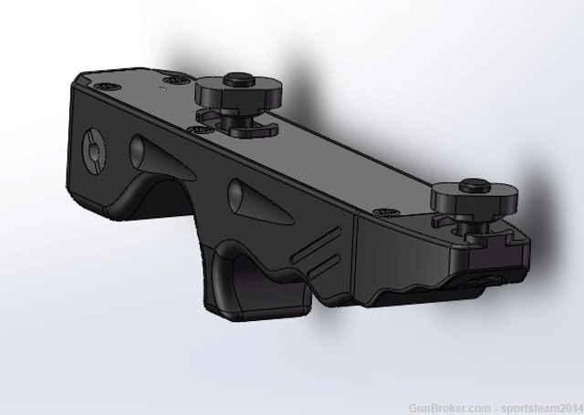 Tactical Advantage: ADE Metal Mlok Handstop with Rechargeable Green Laser-img-2