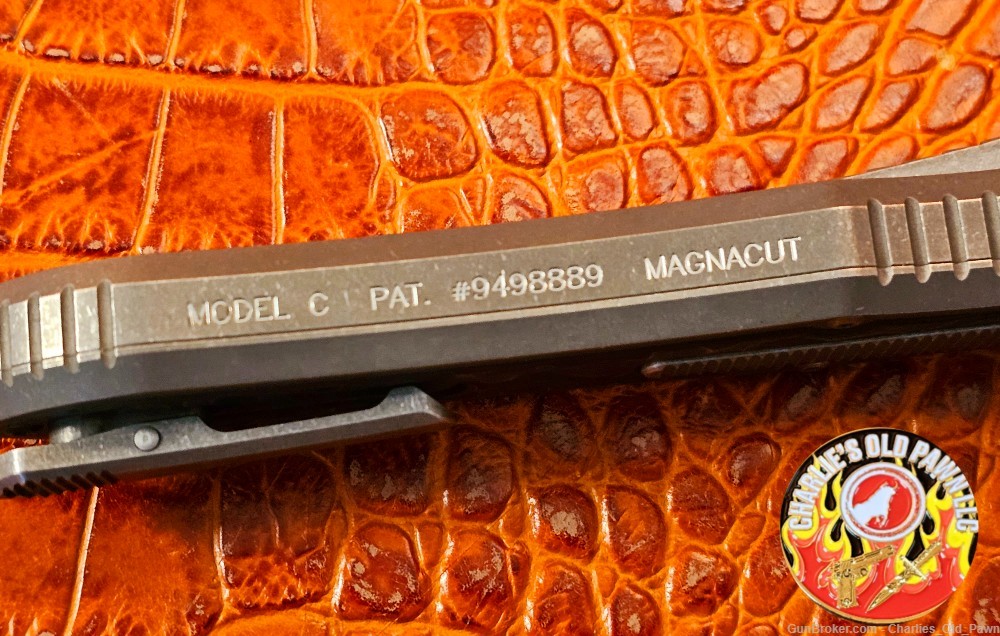 2024 G&G Hawk Knife Designs Deadlock Model "C" Gold Fat Carbon Inlay -img-8