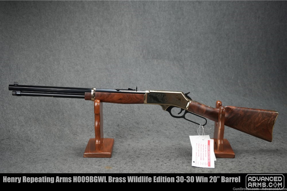 Henry Repeating Arms H009BGWL Brass Wildlife Edition 30-30 Win 20” Barrel-img-1