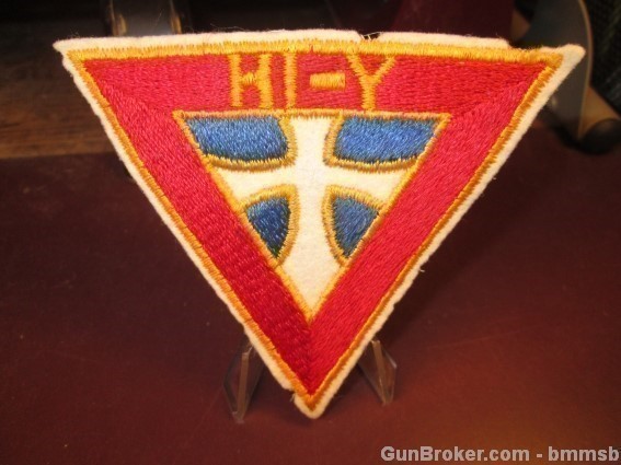 Vintage 1940's HI-Y, YMCA Young persons Org. patch-img-0
