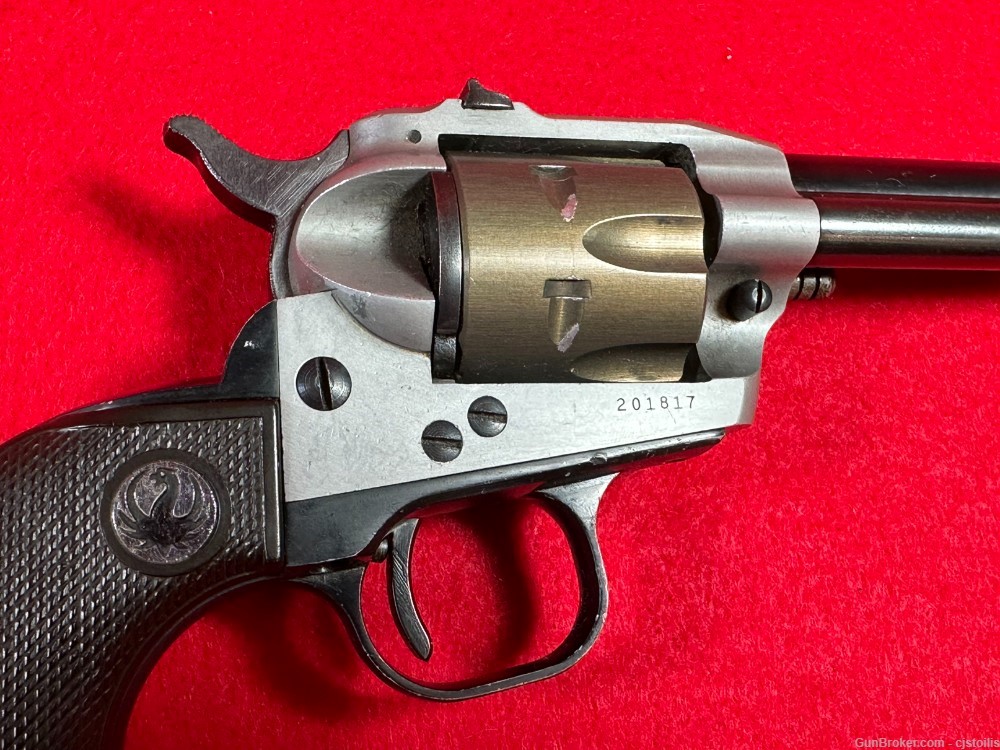 Early Ruger Model Single-Six 22LR Tri Color Tone Lightweight Revolver-img-2
