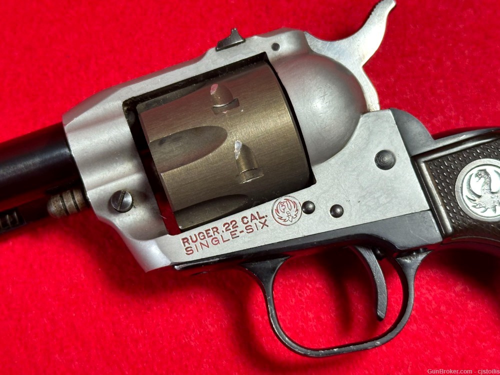 Early Ruger Model Single-Six 22LR Tri Color Tone Lightweight Revolver-img-8