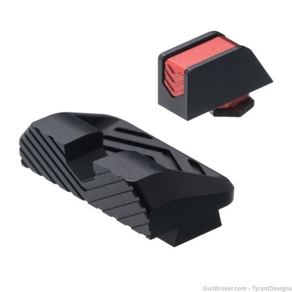Tyrant Designs - Glock Full Size Compatible Two Piece Sights - Red-img-0