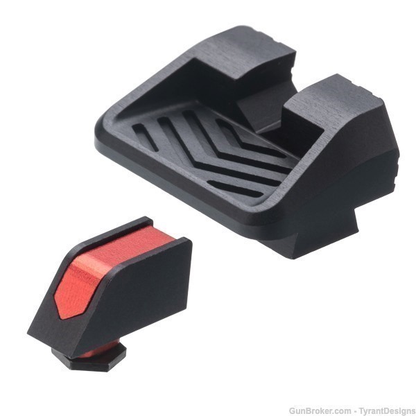 Tyrant Designs - Glock Full Size Compatible Two Piece Sights - Red-img-1