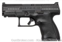 CZ P-10 S Pistol 9 mm 3.5 in. Black/Nitride 12+1 rd. Fixed Sights-img-0
