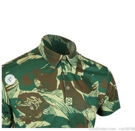 Rhodesian Brushstroke camo polo collared shirt Size 3XL-img-1