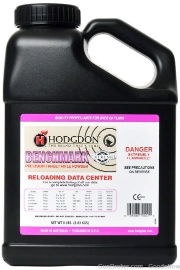 Hodgdon Benchmark Smokeless Powder 8 lbs BenchMark Hodgdon Bench Mark-img-0