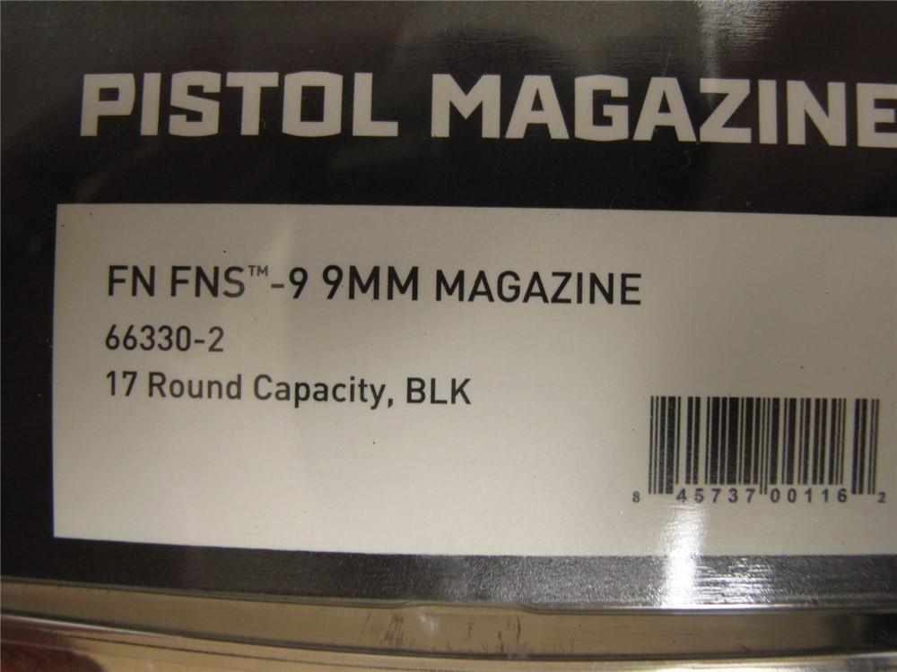 FN FNS 9mm 17rd magazine  New in Package 66330-img-2