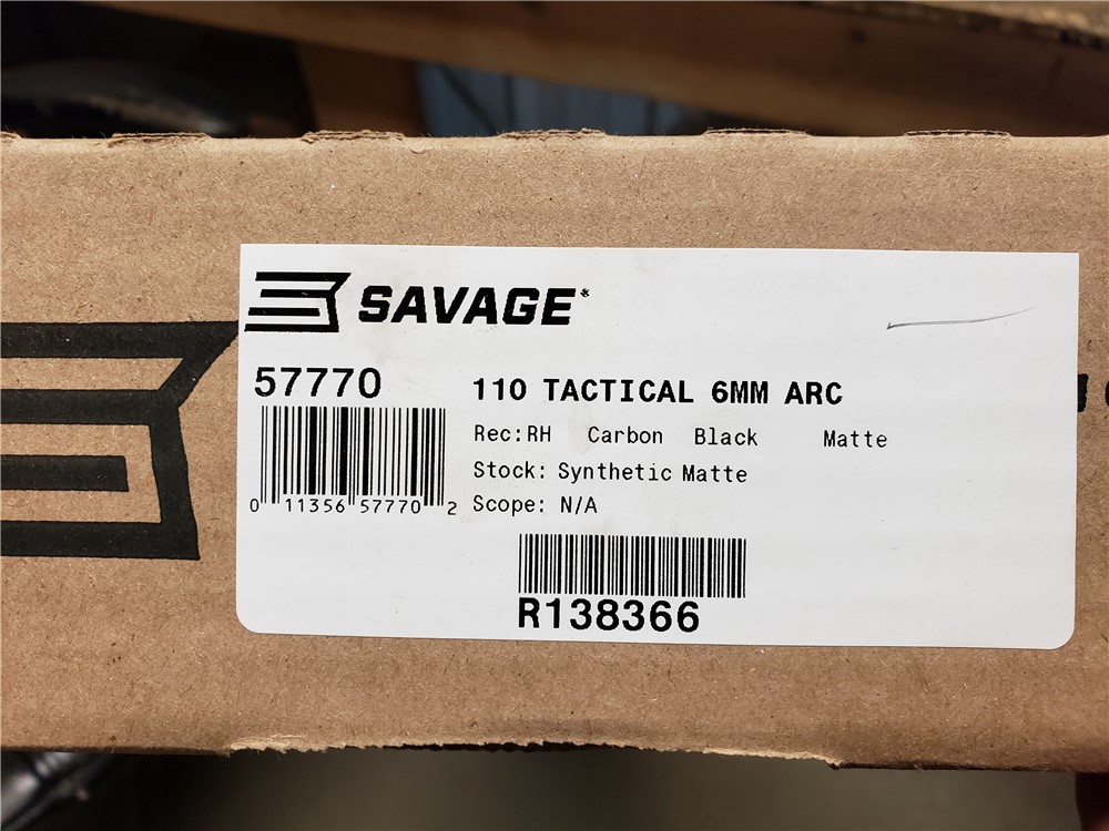 NEW! SAVAGE 110 TACTICAL 6MM ARC 18" THREADED 18 FLUTED TB NIB GRAY-img-0