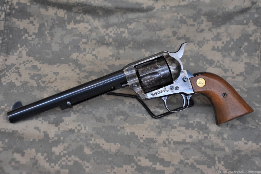 Colt SAA 3rd Gen in 45LC made 1977 engraved & case-hardened - UNFIRED!-img-0