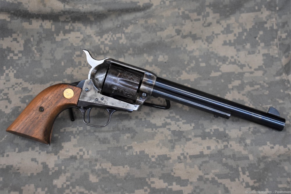 Colt SAA 3rd Gen in 45LC made 1977 engraved & case-hardened - UNFIRED!-img-1