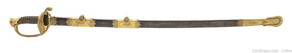 Presentation Grade US model 1850 Foot Officer Sword (SW1384) ATX-img-2