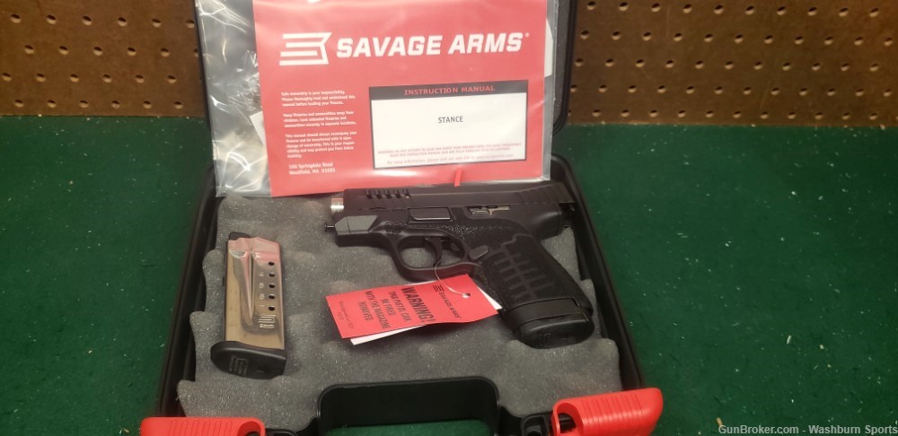 Brand New Savage Stance MC9 Pistol 9mm Black 8rd -img-1