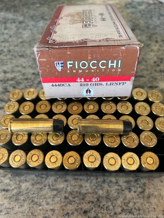 50 Rounds Fiocchi 44-40 Win. 210gr LRNFP Ammo-img-0