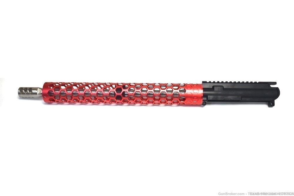 AR-15 16'' inch 5.56 NATO Carbine Upper 15'' Red Rail and buffer tube-img-1