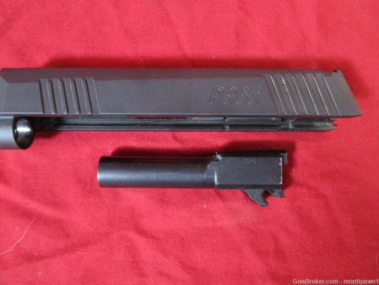 Sig Sauer p365 stripped Slide Barrel and Grip Used -img-3