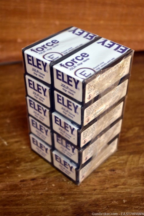 Eley Force 500 Rounds Brick .22 LR 42 GR Round Nose High Velocity-img-1