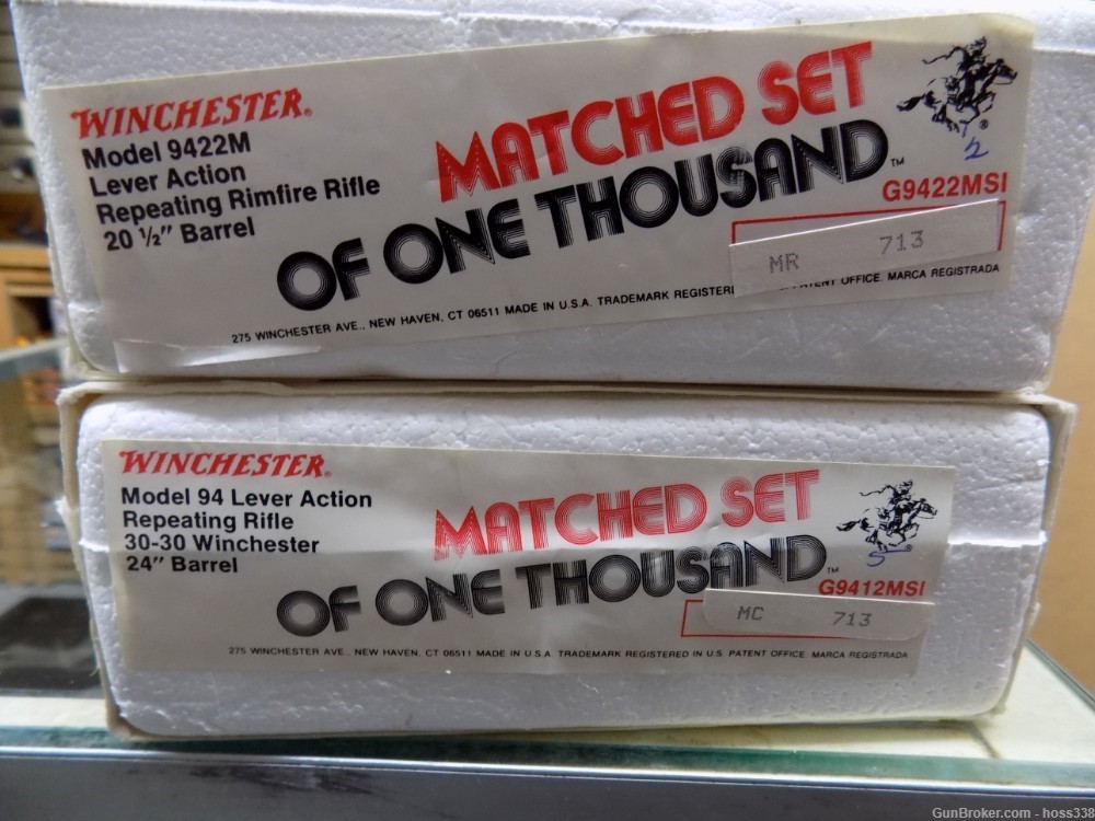 Winchester "Matched Set Of One Thousand" 9422M .22Mag & 94, 30-30. -img-1