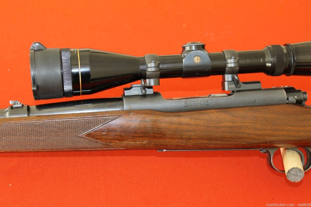 WInchester model 70 .300 H&H Pre -64 rifle with Leupold scope-img-4