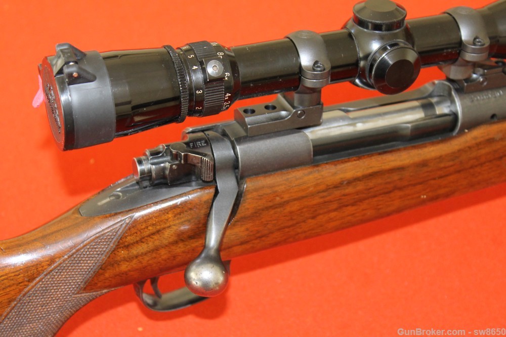 WInchester model 70 .300 H&H Pre -64 rifle with Leupold scope-img-20