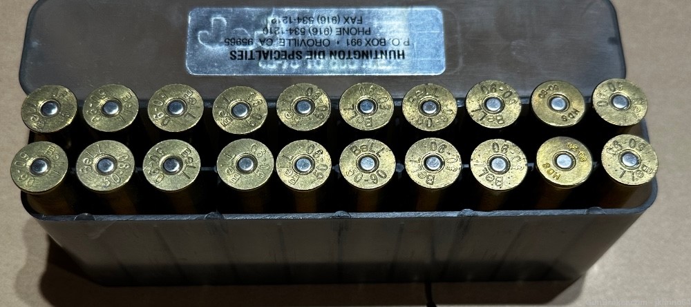 20 rounds of 50-90 Sharps 450 grain JFN ammo hand loads-img-0