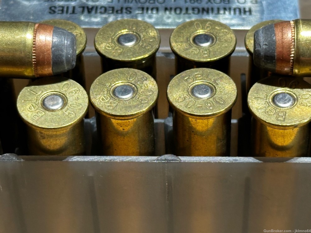 20 rounds of 50-90 Sharps 450 grain JFN ammo hand loads-img-2
