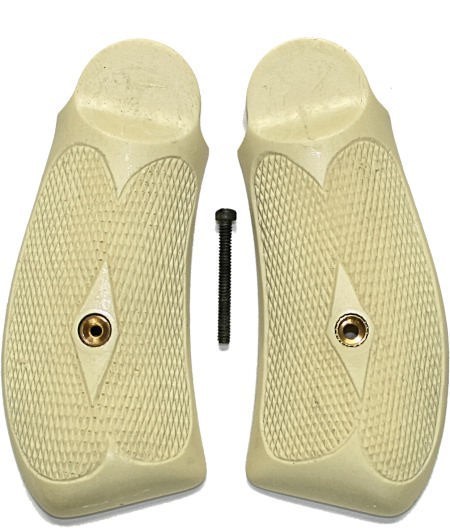 Smith & Wesson Russian Ivory-Like Grips, Checkered-img-0