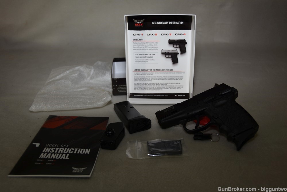 SCCY Model CPX-1CB Pistol Brand New in Box with paper, etc.                -img-7
