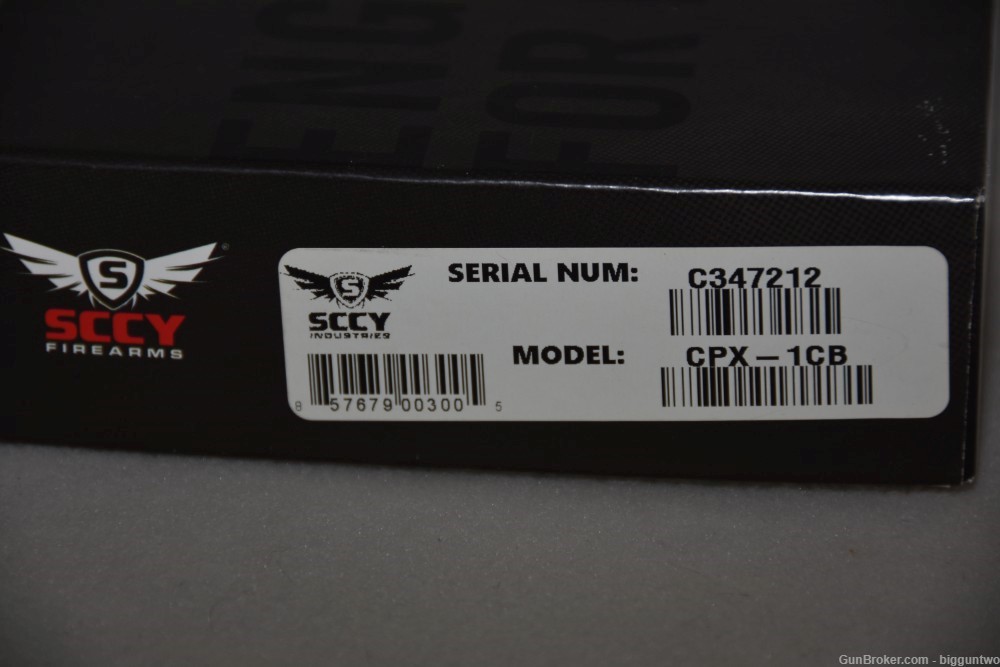 SCCY Model CPX-1CB Pistol Brand New in Box with paper, etc.                -img-4