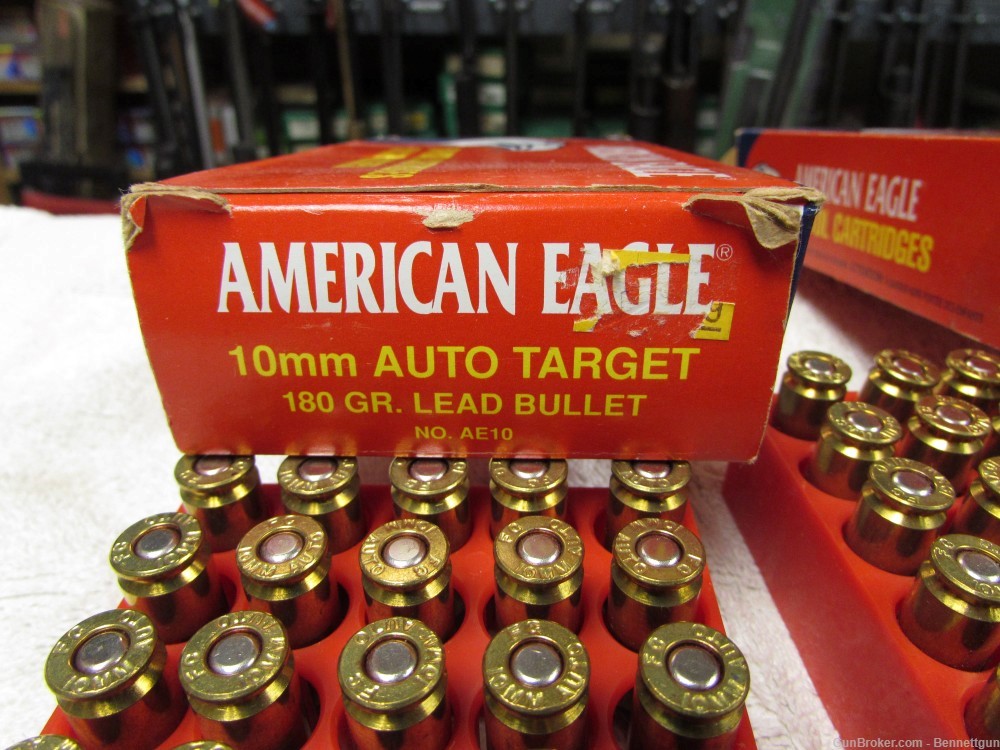 Federal American Eagle 10mm Auto Target 180 gr Lead ammo 2 & .88 boxes -img-1