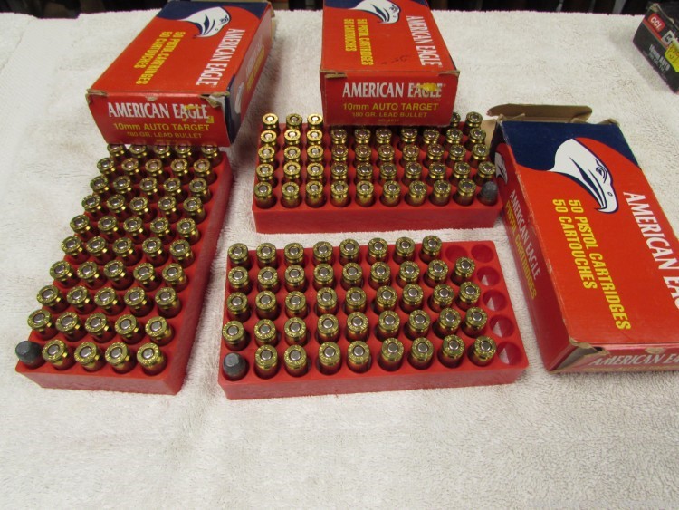 Federal American Eagle 10mm Auto Target 180 gr Lead ammo 2 & .88 boxes -img-0