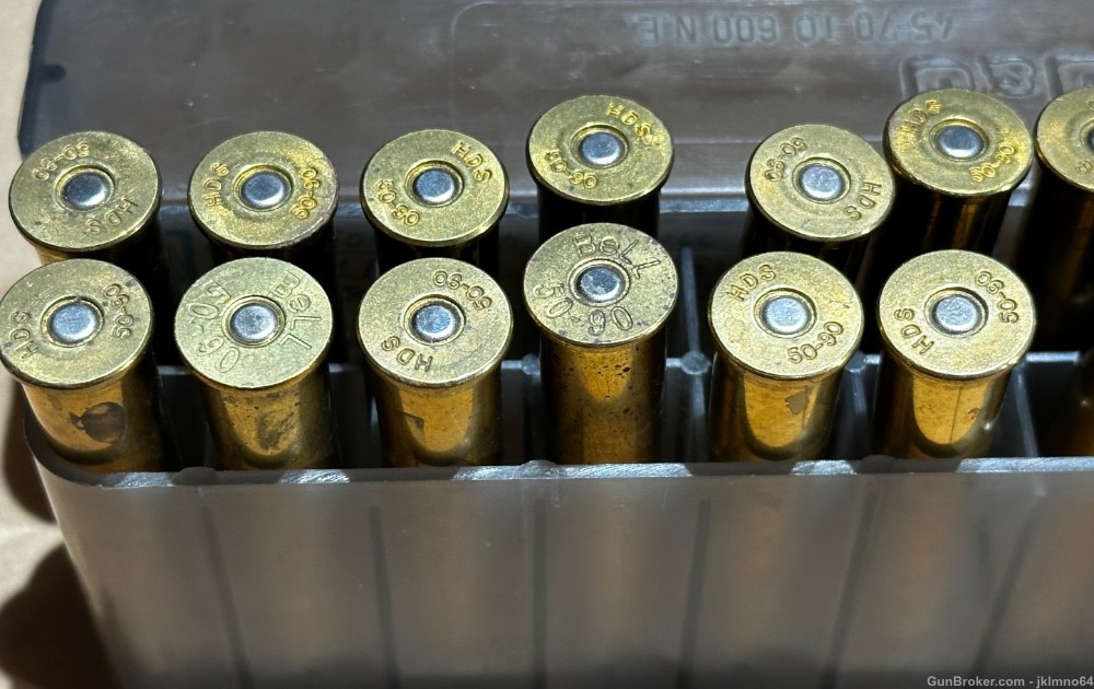 20 rounds of 50-90 Sharps 550 grain ammo hand loads-img-4