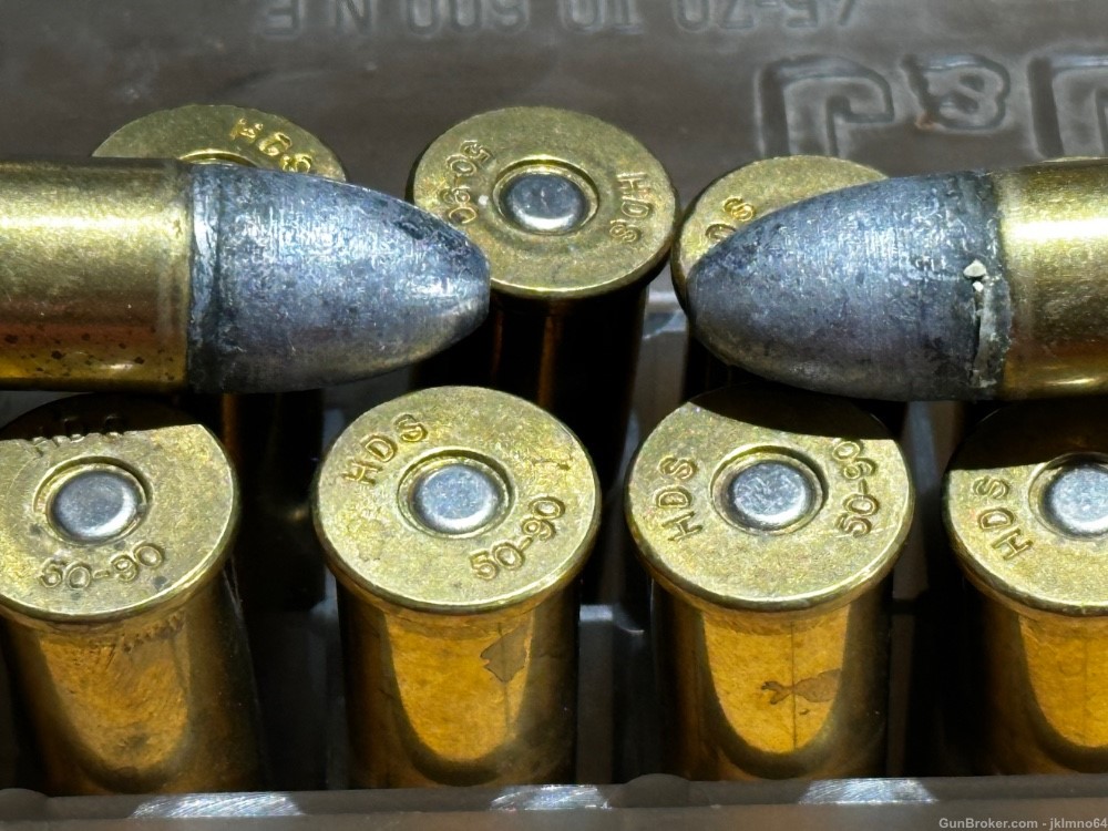 20 rounds of 50-90 Sharps 550 grain ammo hand loads-img-1