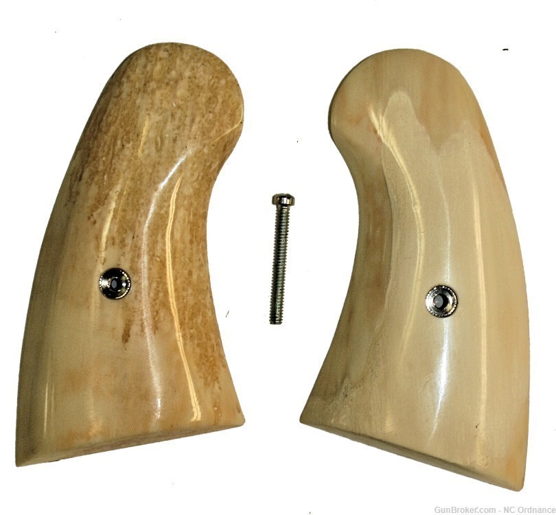 Colt Python Real Fossilized Walrus Ivory Grips, Small Panel-img-0
