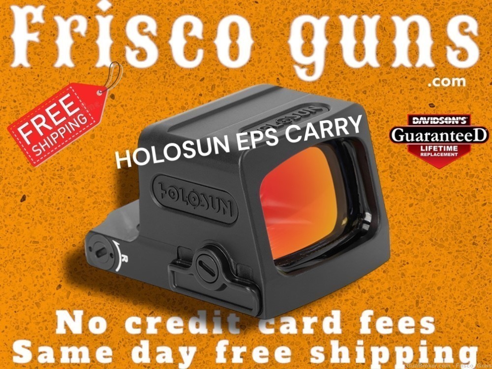 NEW HOLOSUN EPS CARRY RED DOT SIGHT 2MOA EPS-CARRY-RD-2 FREE SHIPPING-img-0