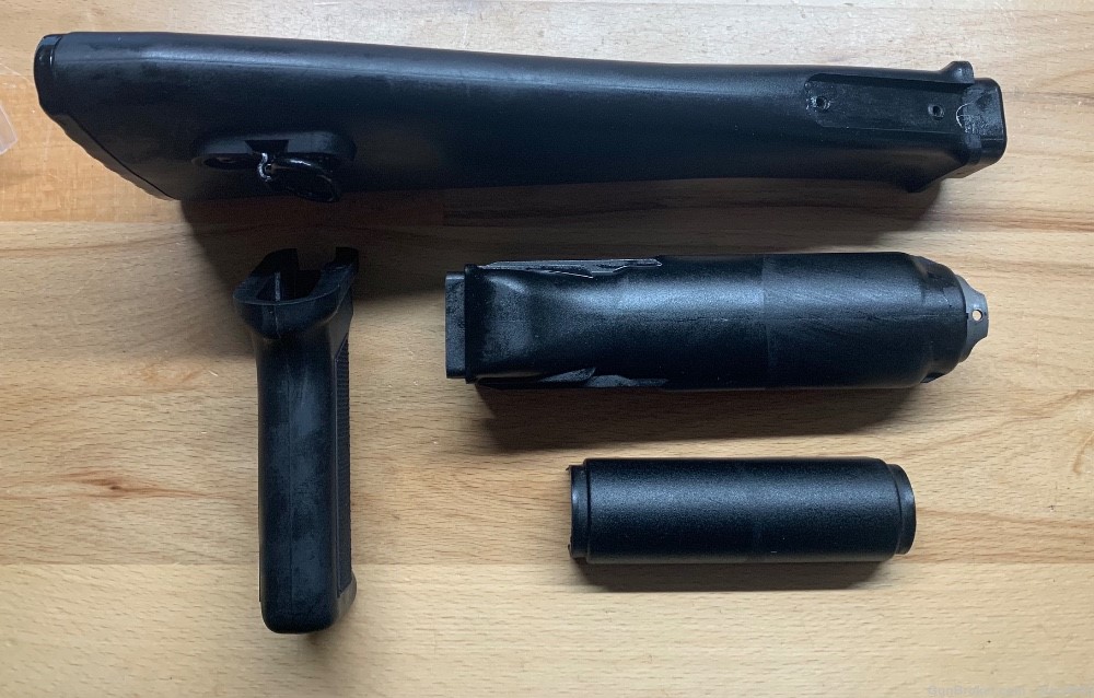 Arsenal Black AK-47 Milled Polymer Stock Set  Stainless Steel Heat Shield-img-3