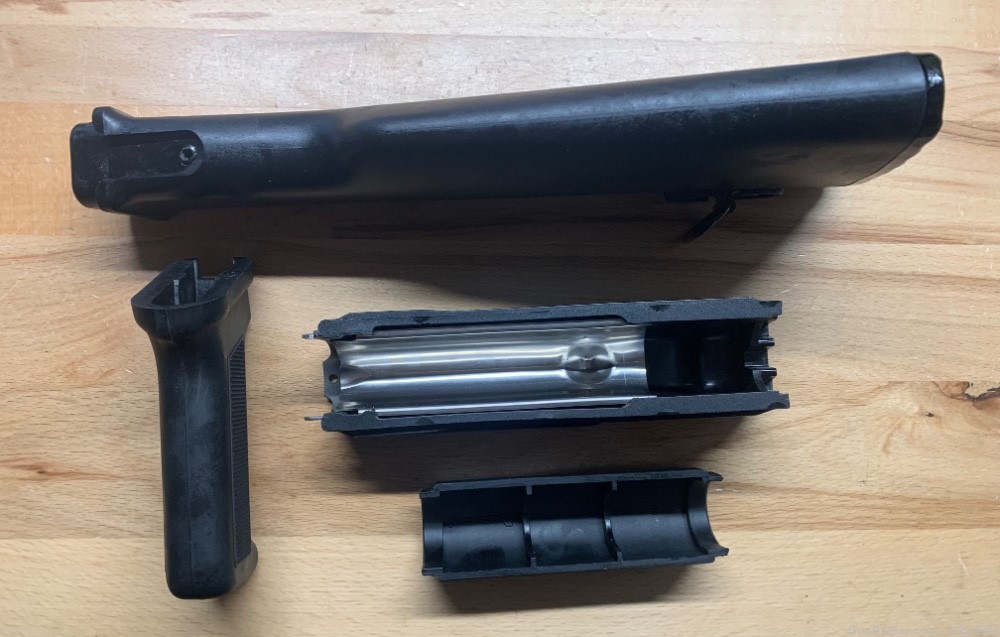 Arsenal Black AK-47 Milled Polymer Stock Set  Stainless Steel Heat Shield-img-2