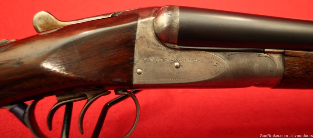 A.H. Fox Sterlingworth 20 Gauge 28 Inch barrels SxS shotgun.-img-23