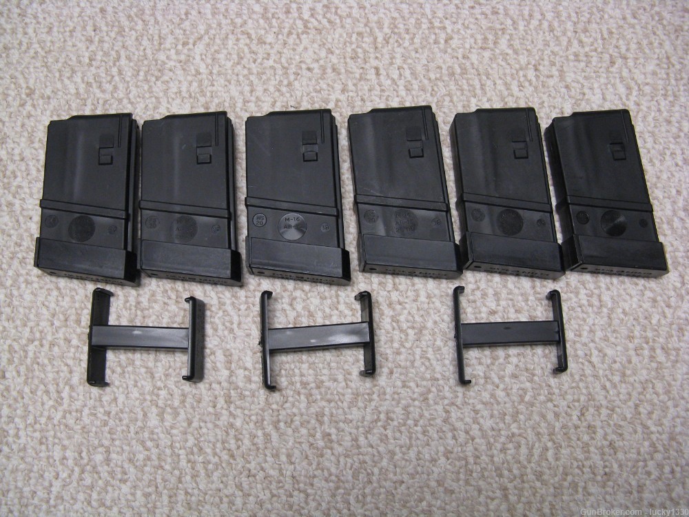 6 THERMOLD 20 RD. 223/5.56 MAGAZINE AR-15/M16 MAGS AR15 MAGAZINES CLIPS-img-0