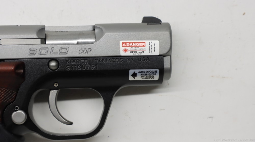 Kimber Solo CDP 9mm, Custom Shop Crimson Trace Laser Grip NIB #24020226-img-8