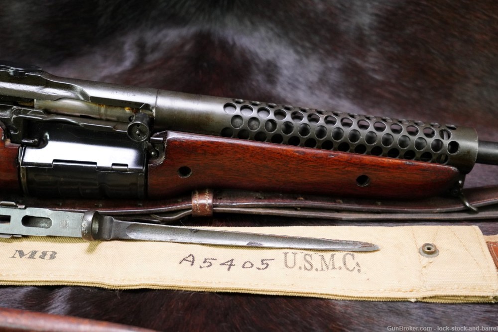 SHARP WWII Johnson Automatics Model 1941 .30-06 Semi Auto Rifle & Bayonet-img-5