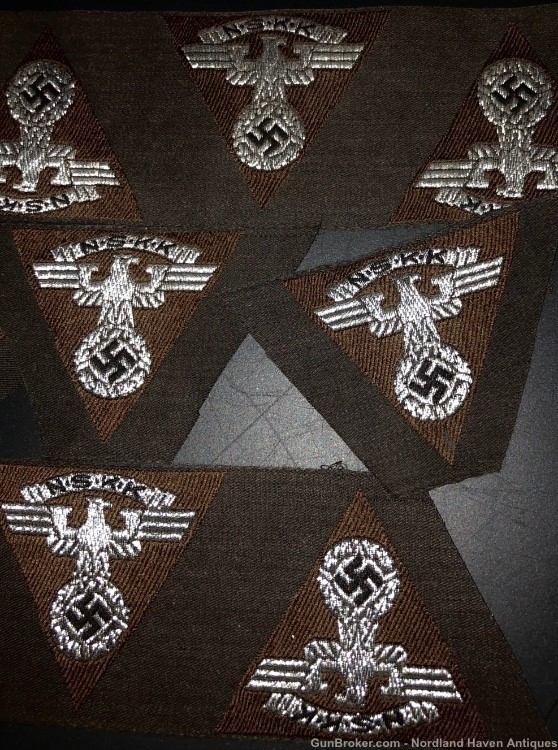 Original WW2 German NSKK Uniform Cap Hat Silver wire Eagle Insignia -img-0