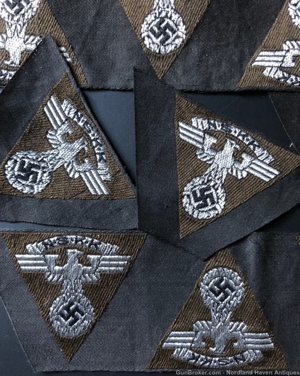 Original WW2 German NSKK Uniform Cap Hat Silver wire Eagle Insignia -img-6