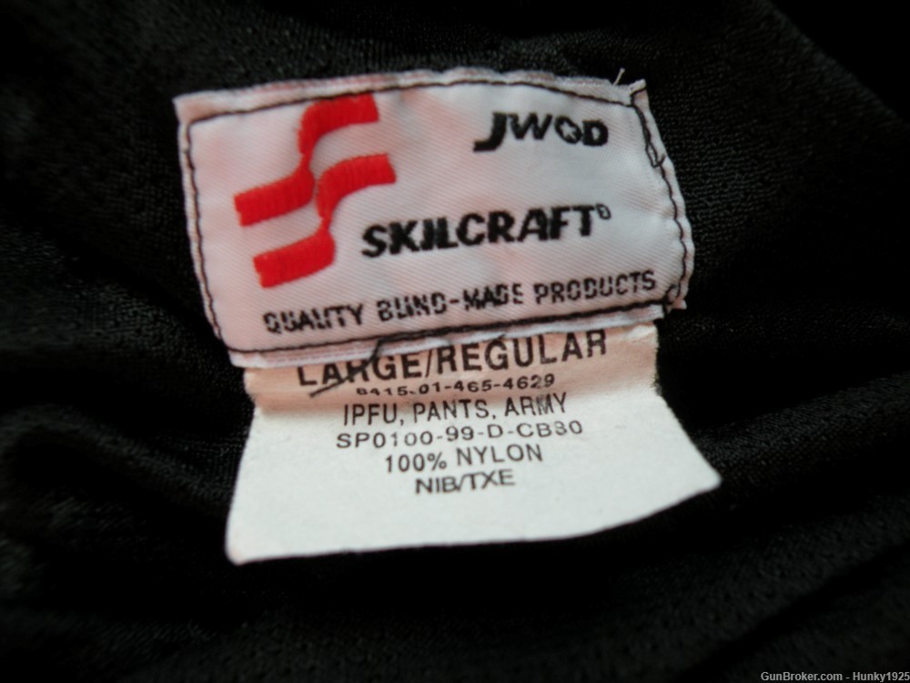 JWOD Skilcraft Black Pants, Large (New or lightly used) -img-1