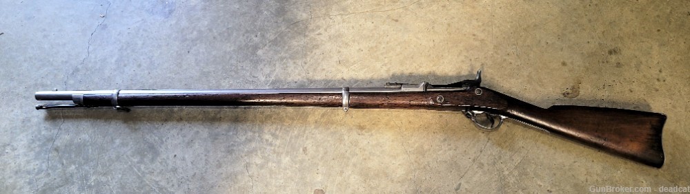 U.S. Springfield Model 1868 Trapdoor Single Shot Military Rifle 50-70-img-1