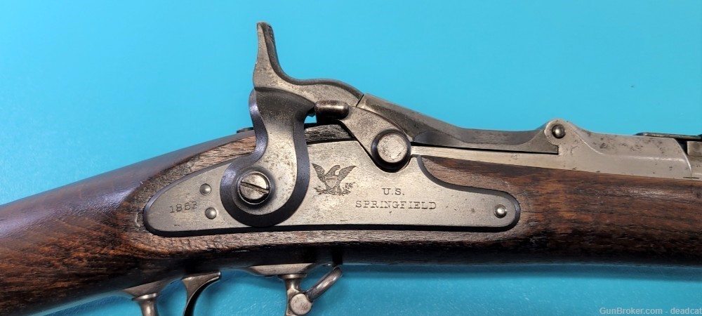 U.S. Springfield Model 1868 Trapdoor Single Shot Military Rifle 50-70-img-8