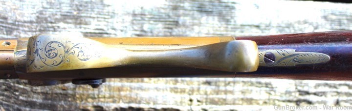 Rare Allen & Wheelock Brass Frame Side Hammer .38 Caliber Rifle-img-25